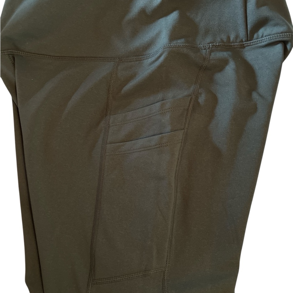 NWT baleaf Women's Fleece Lined Leggings M, greenWater Resistant Thermal Pockets - Picture 5 of 5